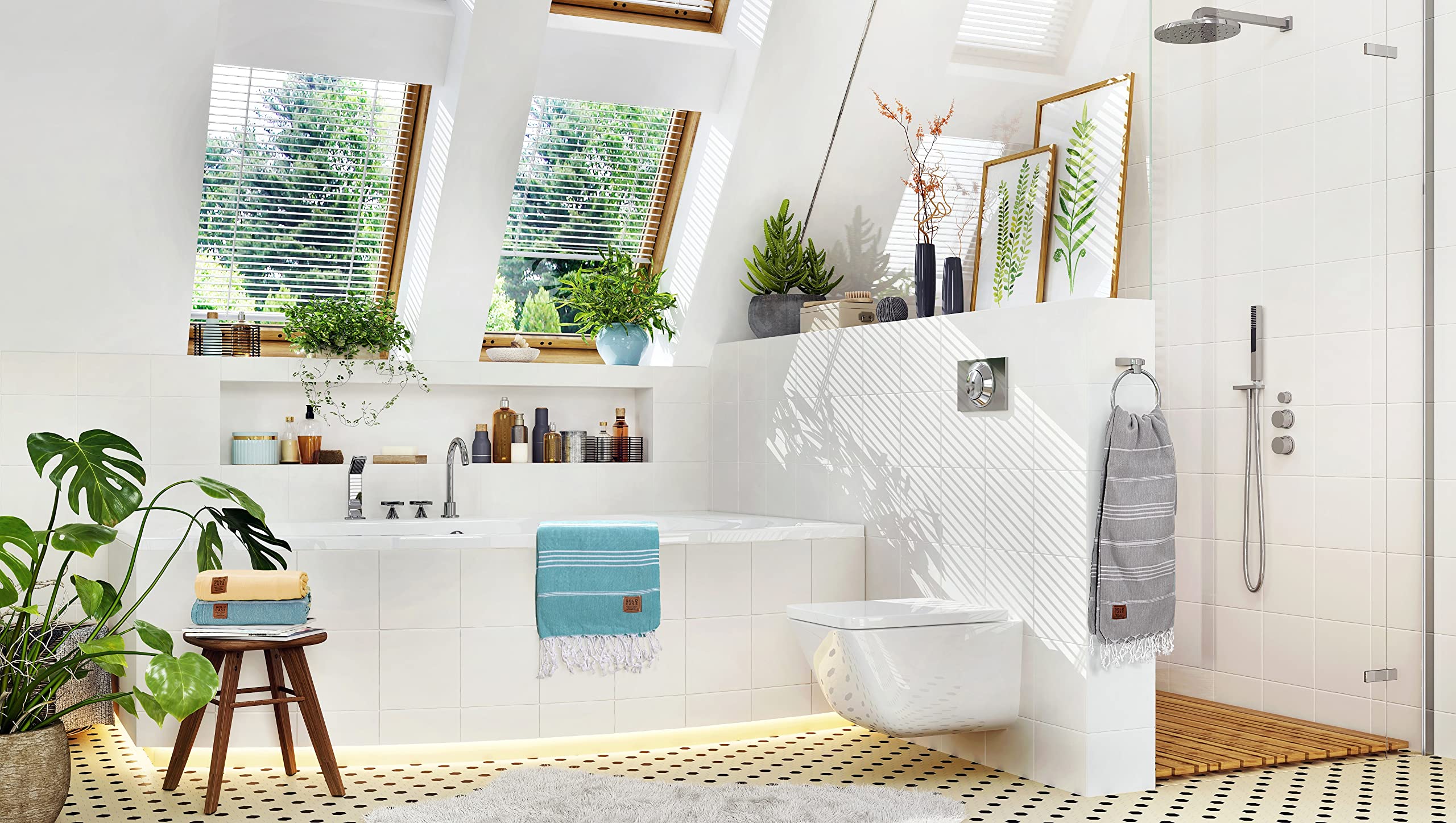 Gold CASE LYCIA Turkish Beach Towel Set of 6 – 100% Cotton Turkish Beach Towels Bulk 70 x 38'' – LYCIA Oversized, Quick Dry & Sand Free Beach Towel – Lightweight Towels Set in Grey