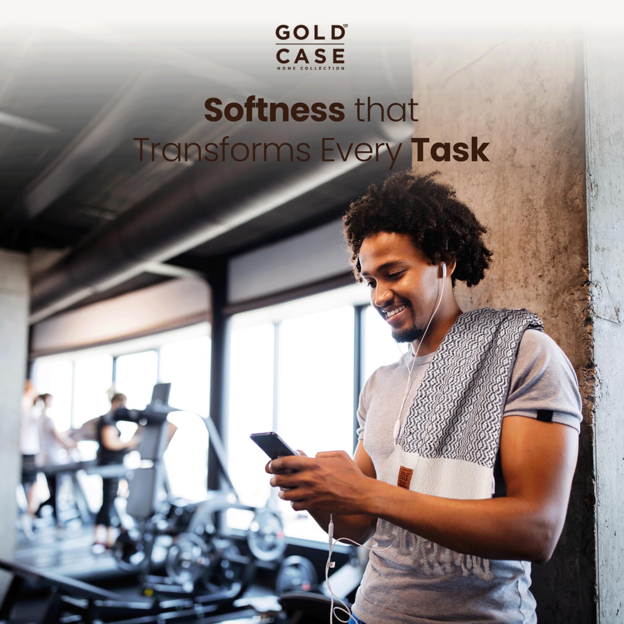 Gold CASE Turkish Hand Towels for Bathroom Set of 4 – 20 x 40'' – 100% Cotton Bathroom Towels – Aphrodite Kitchen Small Towel for Spa, Face, Tea & Dishcloth – Decorative Patterned Weave – Black