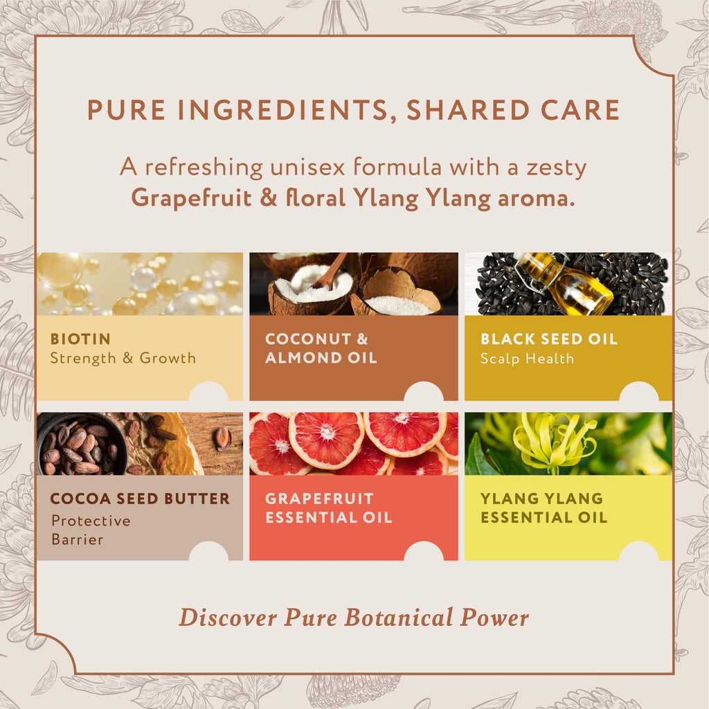Mary Case Shampoo Bar for Oily Hair – Natural Solid Shampoo Bar 3.5 oz / 100g with Biotin – Oil Control, Rich Lather Hair Shampoo Bar – Grapefruit & Ylang – Plastic-Free