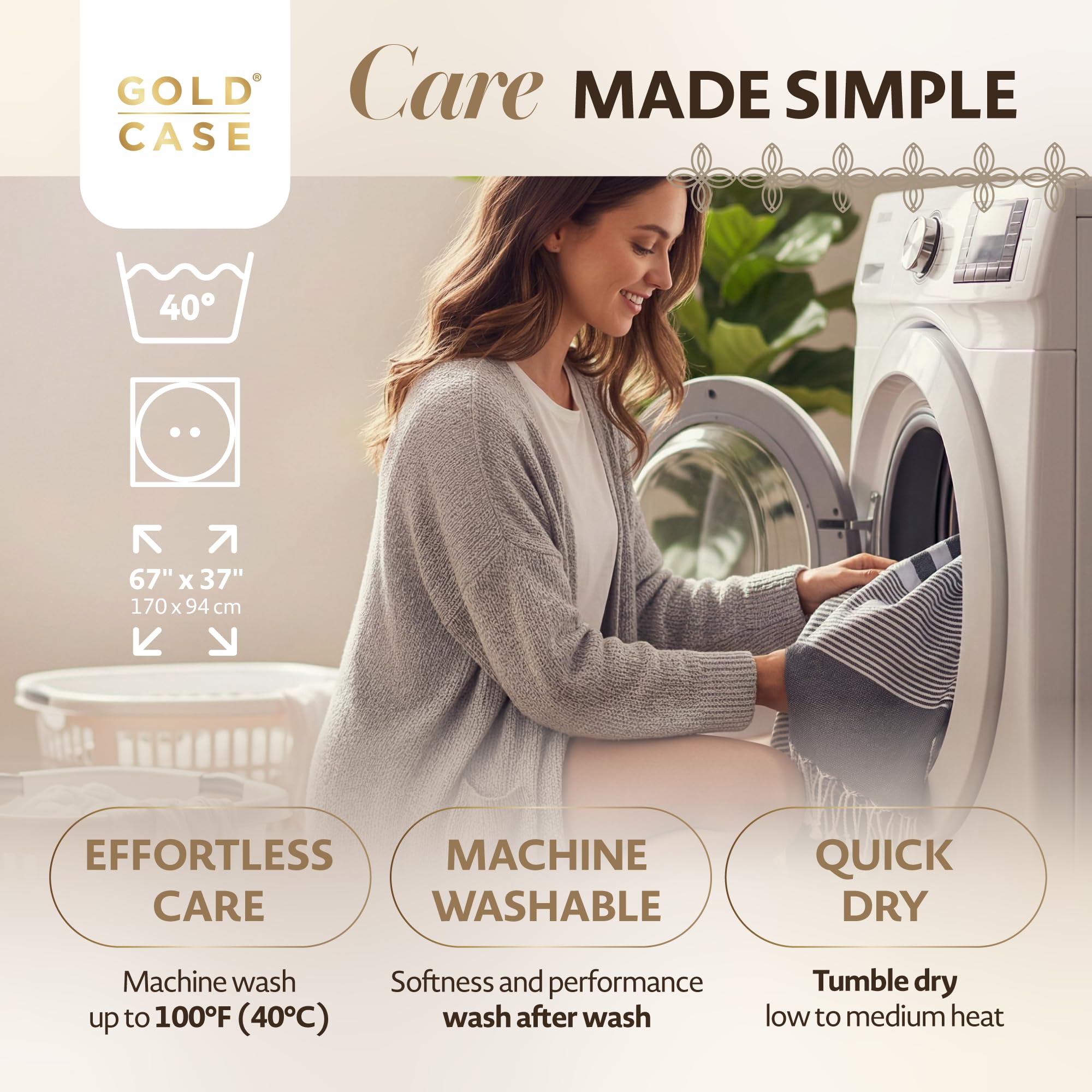 Gold Case Hera Turkish Beach Towels Set of 6-67x37 Inch Oversized Sand Free Quick Dry Pool Towels Made in Türkiye - Black