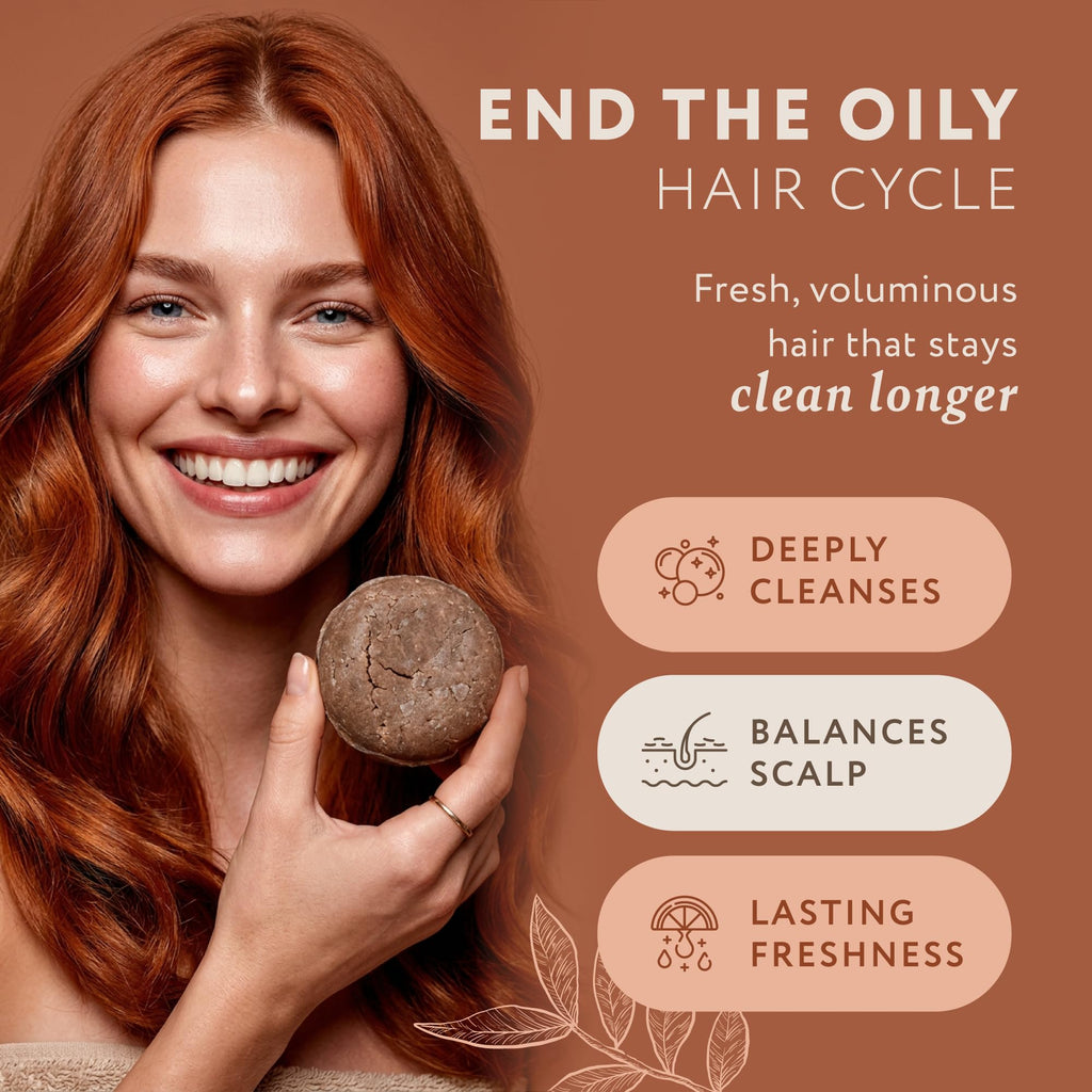 Mary Case Shampoo Bar for Oily Hair – Natural Solid Shampoo Bar 3.5 oz / 100g with Biotin – Oil Control, Rich Lather Hair Shampoo Bar – Grapefruit & Ylang – Plastic-Free