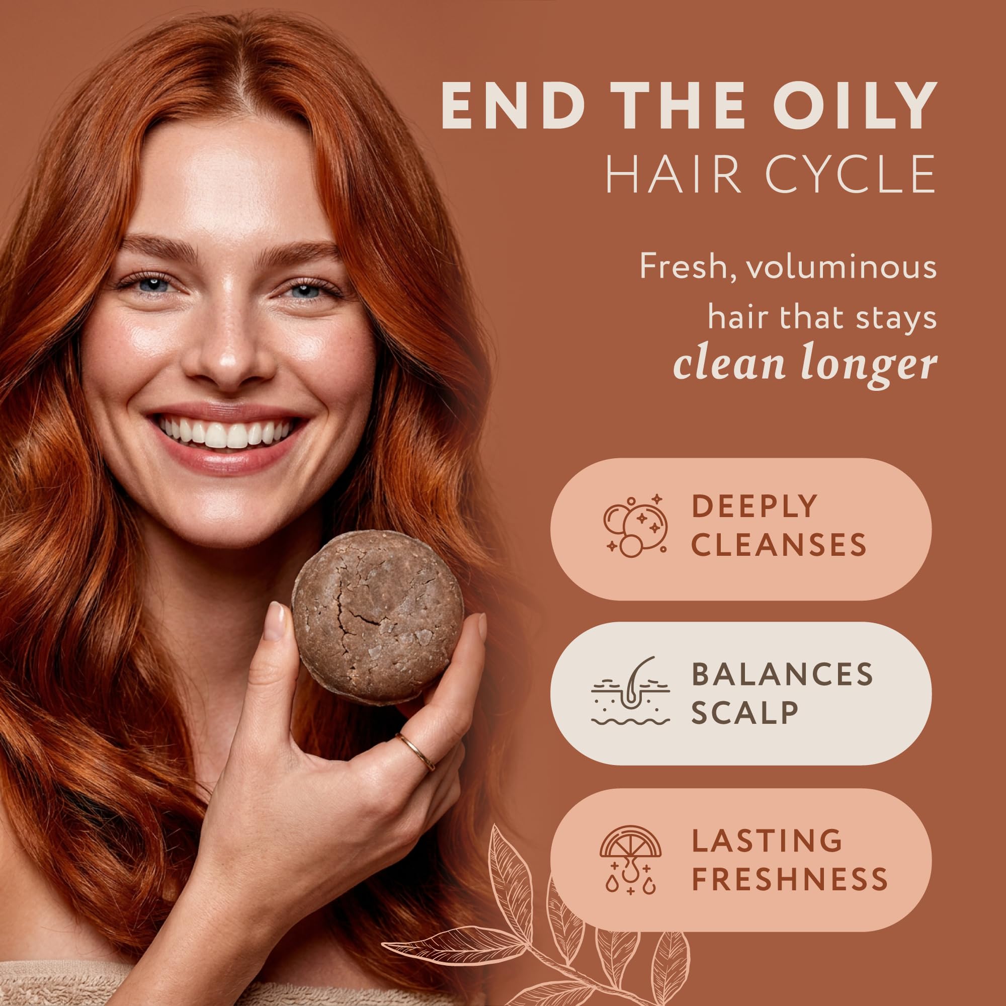 Mary Case Shampoo Bar for Oily Hair – Natural Solid Shampoo Bar 3.5 oz / 100g with Biotin – Oil Control, Rich Lather Hair Shampoo Bar – Grapefruit & Ylang – Plastic-Free