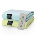 Gold Case Hera Turkish Beach Towels Set of 6-67x37 Inch Oversized Sand Free Quick Dry Pool Towels Made in Türkiye - Green Tones